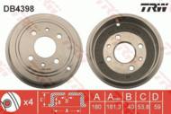 DB4398 - Bęben hamulcowy TRW /tył/ FIAT PUNTO 93-05