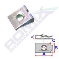 12623 ROM - Blaszka montażowa 11x13 pod wkręt 4,2mm 