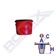 A11751 ROM - Tulejka listwy górnej MB123 czerwona 