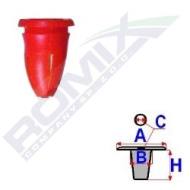 A15021 ROM - Tulejka listwy MB 124 czerwona 
