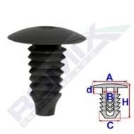 A12301 ROM - Spinka tapic. OPEL/FORD fi 8,9mm czarna