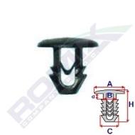 10130 ROM - Spinka uszczelki pokrywy Tipo,Uno,Ducato,fi 7,4mm czarna