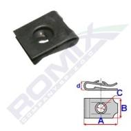 16028 ROM - Blaszka montażowa 12x14,5 pod wkręt 3,5mm