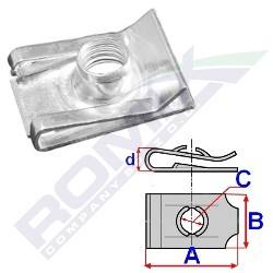 C60478 ROM - Blaszka montażowa M8 