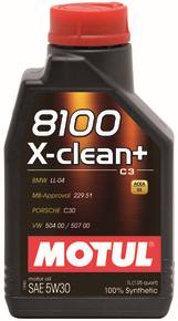106376 MOT - Olej 5W30 MOTUL 8100 X-CLEAN+ 1l C3/504.00/507.00/229.51/LL-04