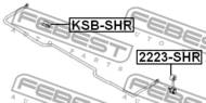 KSB-SHR - Poduszka stabilizatora FEBEST /tył/ KIA SHUMA/SEPHIA/CARENS 98-