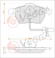 VE33004 - Klocki hamulcowe VEGGA /+CZ/ (odp.GDB1307) VAG A4/A6/EXEO/SUPERB/PASSAT