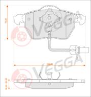 VE33004 - Klocki hamulcowe VEGGA /+CZ/ (odp.GDB1307) VAG A4/A6/EXEO/SUPERB/PASSAT