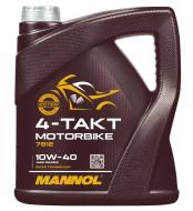 MN7812-4 - Olej 10W40 MANNOL 4T MOTORBIKE 4L API SL JASO MA/MA2 /baza estry/