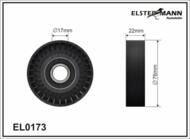 EL0173 - Rolka paska w-klin.ELSTERMANN 76x17x22 /łoż.FAG/