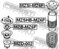 MZB-MZ6F - Łożysko amortyzatora FEBEST /przód/ MAZDA 6 02-