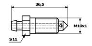 SPY ODP7 - Odpowietrznik hamulca M10x1x36,5 /na klucz 11/