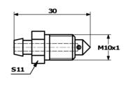 SPY ODP9 - Odpowietrznik hamulca M10x1x30 