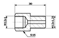 SPY 88-16 - Złączka przewodów hamulcowych 88-16 Łącznik W M12x1 SF - Z M12x1,25 SF