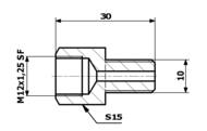 SPY 88-21 - Złączka przewodów hamulcowych 88-21 Łącznik W M12x1,25 SF - Z M10x1 SF