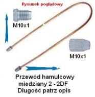 SPY 2-2DF - 0500 - Przewód hamulcowy miedziany 2-2DF - 0500