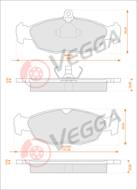 VE33001 - Klocki hamulcowe VEGGA (odp.GDB1040) GM ASTRA F/GM CORSA B