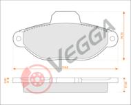 VE33003 - Klocki hamulcowe VEGGA (odp.GDB1299/GDB1115) FIAT CQN/CINQUECENTO/PUNTO