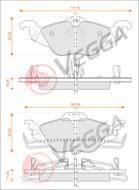 VE33012 - Klocki hamulcowe VEGGA (odp.GDB1351) GM ASTRA G
