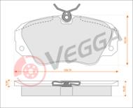 VE33022 - Klocki hamulcowe VEGGA (odp.GDB957) GM OMEGA B