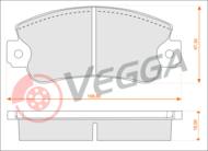 VE33026 - Klocki hamulcowe VEGGA (odp.GDB297)FIAT UNO