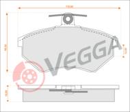 VE33033 - Klocki hamulcowe VEGGA (odp.GDB1044) VAG GOLF III