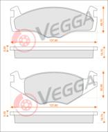 VE33037 - Klocki hamulcowe VEGGA (odp.GDB454) VAG GOLF III