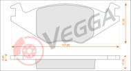 VE33040 - Klocki hamulcowe VEGGA (odp.GDB463) VAG GOLF II 83-