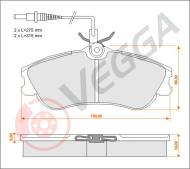 VE33041 - Klocki hamulcowe VEGGA /+CZ/ (odp.GDB1260) PSA XSARA PICASSO 00-/BERLINGO