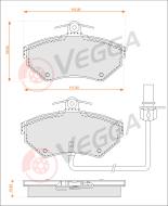 VE33044 - Klocki hamulcowe VEGGA /+CZ/ (odp.GDB1366) VAG A4 95-/EXEO 08-/PASSAT 96-