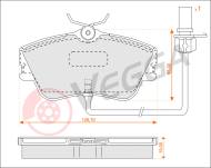 VE33052 - Klocki hamulcowe VEGGA /+CZ/ (odp.GDB1092) VAG T4