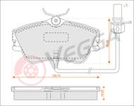 VE33052 - Klocki hamulcowe VEGGA /+CZ/ (odp.GDB1092) VAG T4