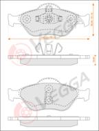 VE33056 - Klocki hamulcowe VEGGA (odp.GDB1419) FORD FIESTA 02-