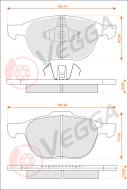 VE33059 - Klocki hamulcowe VEGGA (odp.GDB1583) FORD FOCUS II