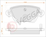 VE33066 - Klocki hamulcowe VEGGA /tył/ /+CZ/ (odp.GDB1525) FORD MONDEO III 00-04