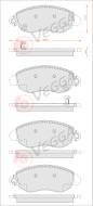 VE33069 - Klocki hamulcowe VEGGA /+CZ/ (odp.GDB1424) FORD TRANSIT 00-