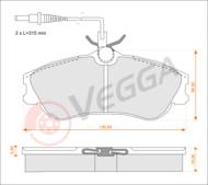 VE33078 - Klocki hamulcowe VEGGA /+CZ/ (odp.GDB1194) PSA 406