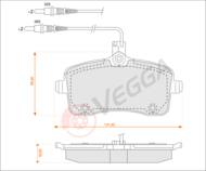 VE33080 - Klocki hamulcowe VEGGA /+CZ/ (odp.GDB1594) PSA 407