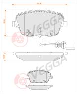 VE33082 - Klocki hamulcowe VEGGA /+CZ/ (odp.GDB1472) VAG IBIZA/CORDOBA/FABIA 99-/ROOMSTE