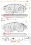 VE33083 - Klocki hamulcowe VEGGA /+CZ/ /+ZESTAW MONTAŻOWY/ (odp.GDB1681) PSA BOXER 06-/JUMPER