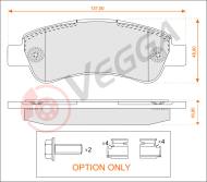 VE33085 - Klocki hamulcowe VEGGA /+ZESTAW MONTAŻOWY/ (odp.GDB1682) PSA BOXER 06-