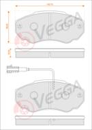 VE33086 - Klocki hamulcowe VEGGA /+CZ/ (odp.GDB1517) PSA BOXER 02-