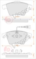 VE33089 - Klocki hamulcowe VEGGA /+CZ/ (odp.GDB1555) VAG TRANSPORTER T5 KOŁA 16"