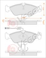VE33095 - Klocki hamulcowe VEGGA /tył/ /+CZ/ (odp.GDB1263) DB SPRINTER
