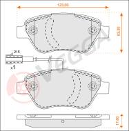 VE33101 - Klocki hamulcowe VEGGA /+CZ/ (odp.GDB1654) ALFA ROMEO/ABARTH/FIAT 500 08-/DOBLO/FIORINO