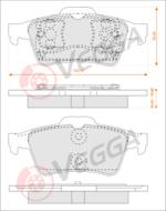VE33115 - Klocki hamulcowe VEGGA (odp.GDB1469) GM VECTRA C