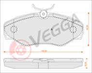VE33120 - Klocki hamulcowe VEGGA (odp.GDB1478) RENAULT TRAFIC 01-