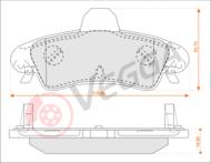 VE33121 - Klocki hamulcowe VEGGA (odp.GDB1580) FORD MONDEO