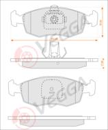 VE33123 - Klocki hamulcowe VEGGA (odp.GDB1443) FIAT DOBLO