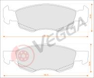 VE33124 - Klocki hamulcowe VEGGA /-CZ/ (odp.GDB1588)